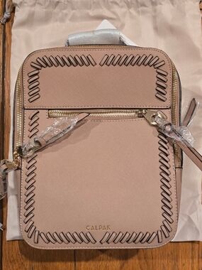 Calpak Camel Mini Backpack with Woven-Edge Detailing New With Tags